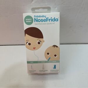 NEW IN‎ BOX NOSEFRIDA SNOTSUCKER SALINE KIT